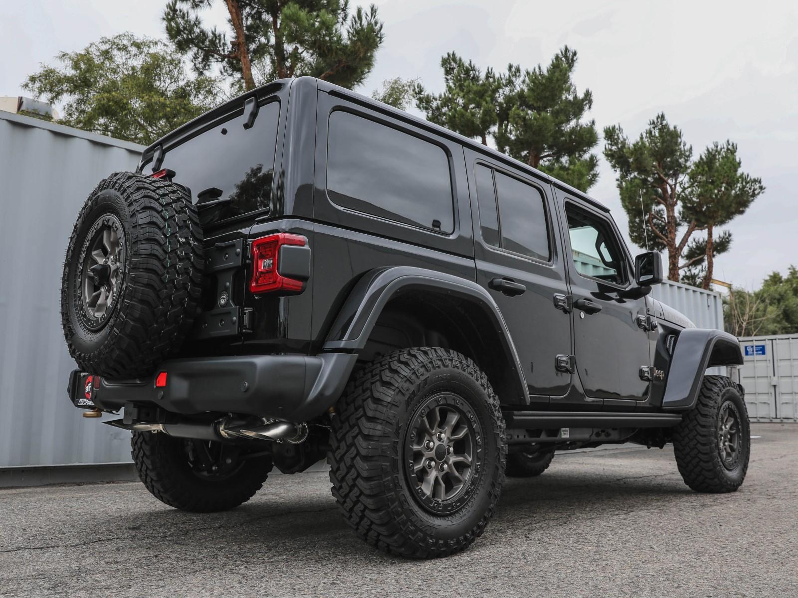 AFE Vulcan Series 2-1/2 IN to 3 IN Stainless Steel Cat-Back Exhaust System Jeep Wrangler 392 21-22 V8-6.4L - 49-38101