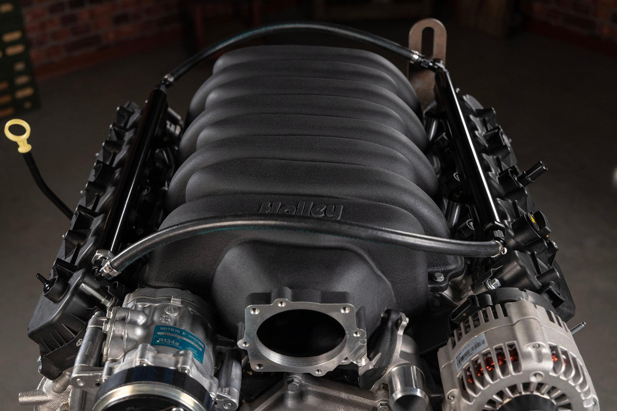 Holley Low-Profile Intake Manifold - Godzilla - Black Powdercoat - 300-900BK