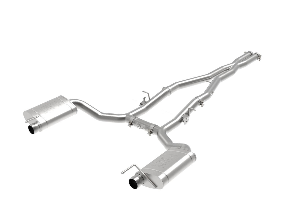 AFE MACH Force-Xp 3 IN 304 Stainless Steel Cat-Back Exhaust System (Dodge Charger Hellcat 15-20 V8-6.2L/6.4L (sc)) - 49-32070
