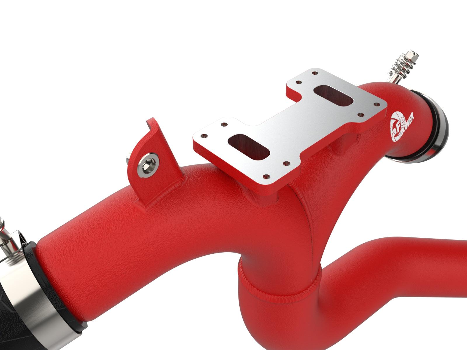 AFE BladeRunner 3 IN Aluminum Hot Charge Pipe Red Kia Stinger 18-22 V6-3.3L (tt) - 46-20508-R