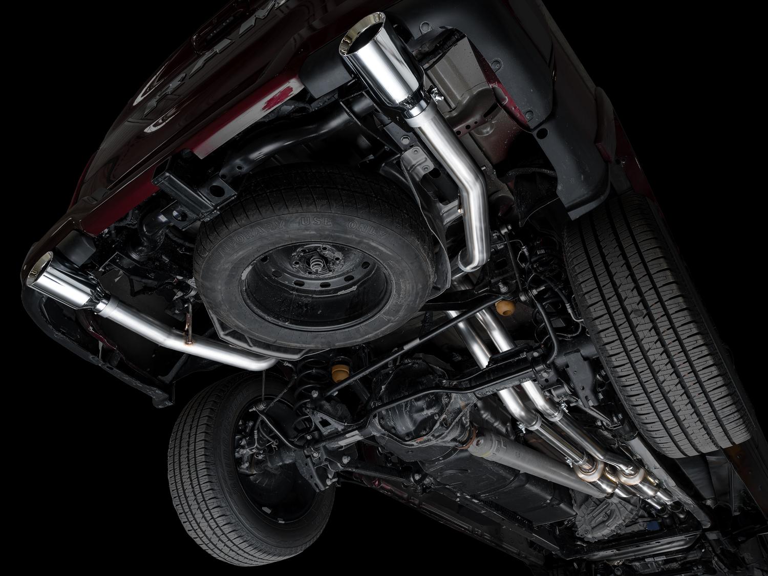 AWE 0FG Catback Exhaust Standard & High Output - Chrome Silver Tips (2025+ RAM 1500 3.0TT) - 3015-38246