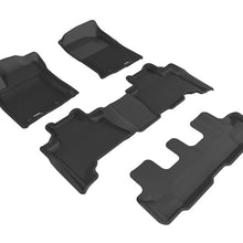 3D MAXpider 2014-2020 Lexus GX Kagu 1st & 2nd & 3rd Row Floormats - Black