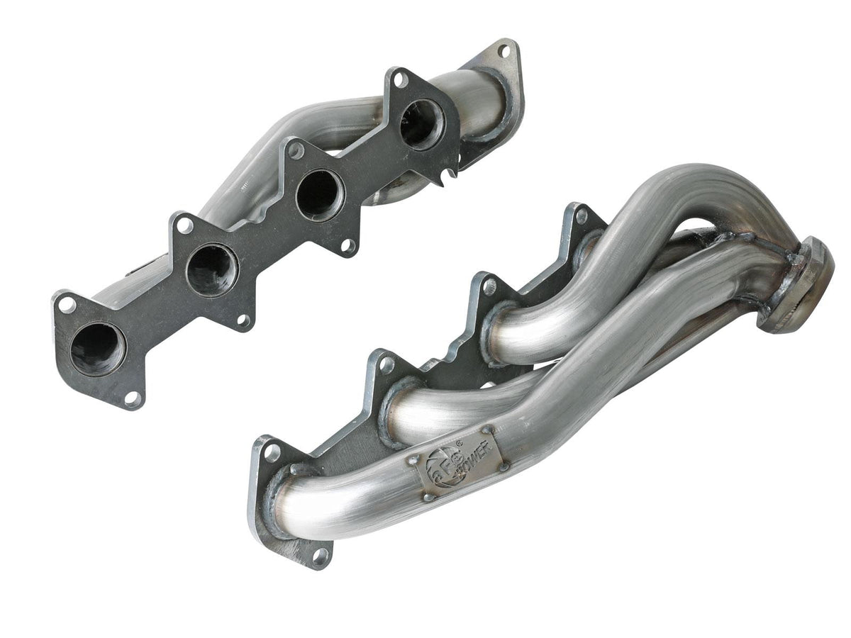 AFE Twisted Steel 409 Stainless Steel Short Tube Header (Ford F-150 04-10 V8-5.4L) - 48-43032