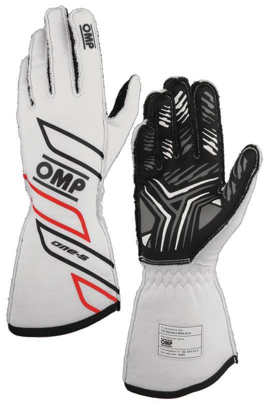 OMP ONE-S GLOVES my2025 FIA 8856-2018 RED SZ S