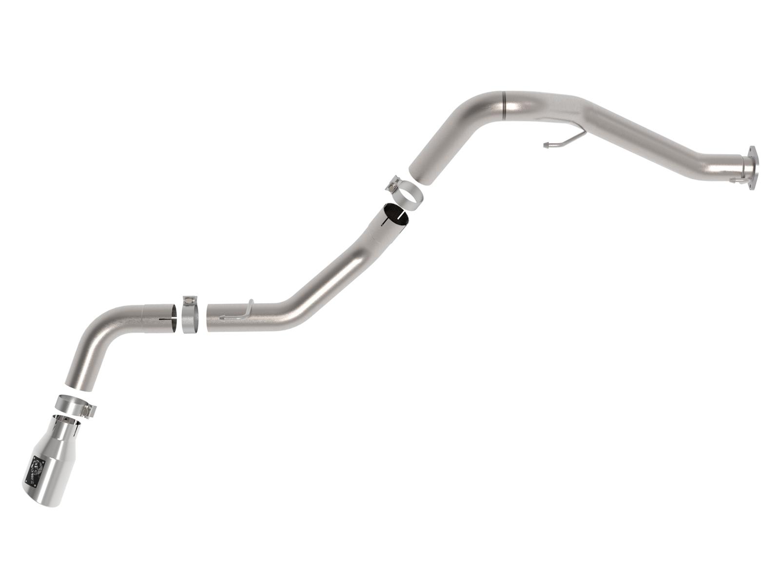 AFE Vulcan Series DPF-Back Exhaust System w/ Polished Tip (2021-2021 Gladiator) - 49-38093-P