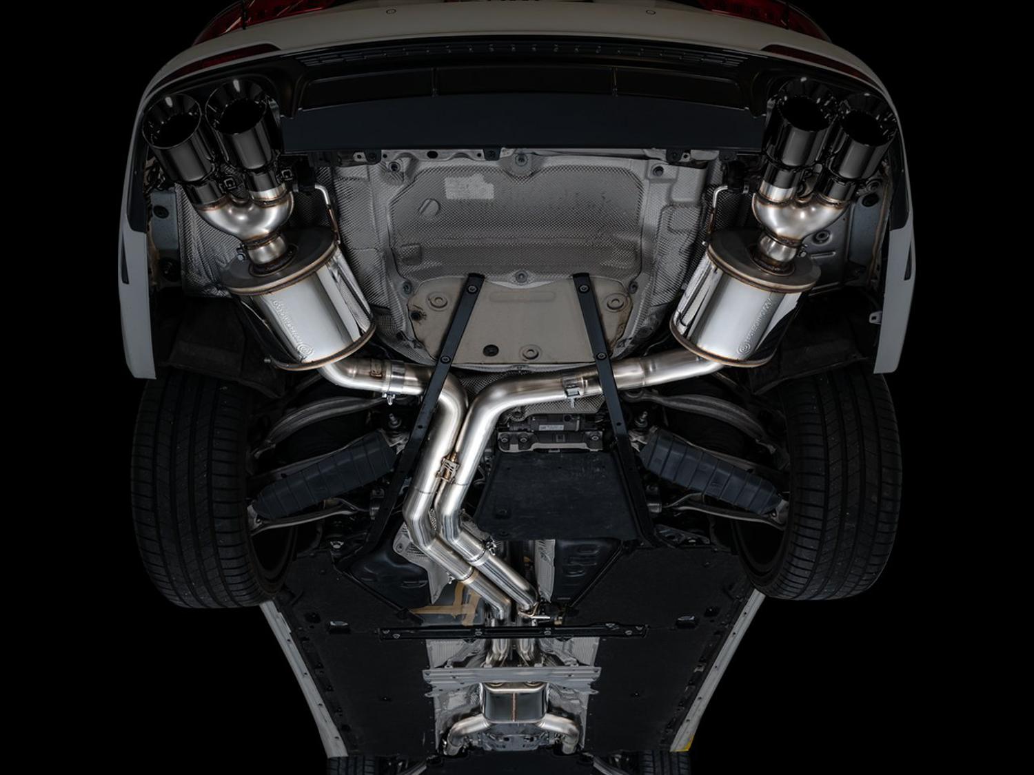 AWE Touring Edition for Audi C8 S6/S7 - Diamond Black Tips - 3015-43107