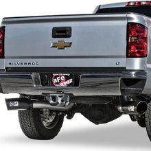 AFE Large Bore-HD 4 IN 409 Stainless Steel DPF-Back Exhaust System w/ Dual Black Tip (2016-2016 Silverado 2500 HD, Silverado 3500 HD, Sierra 2500 HD, Sierra 3500 HD) - 49-44080-B