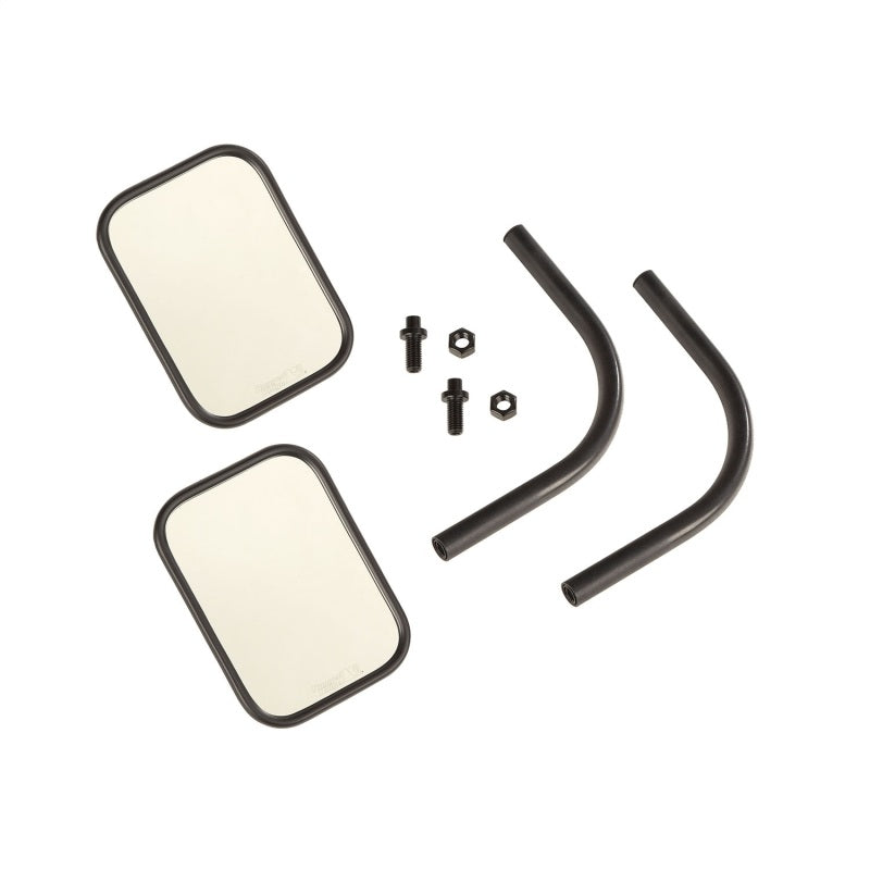 Rugged Ridge Trail Mirror Kit Rectangular Pair; 18-21 Wrangler / Gladiator - 11025.26