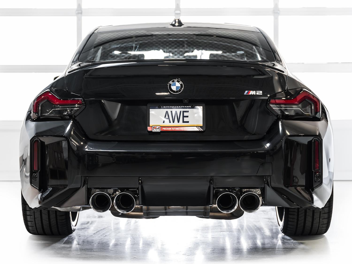 AWE SwitchPath™ Exhaust for BMW G87 M2 - Chrome Silver Tips - 3025-42487