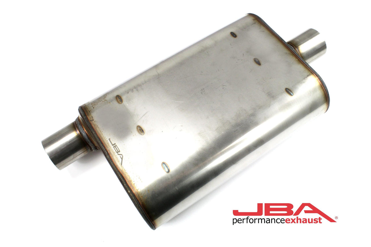 JBA Chambered 2.5" Muffler 304 SS Offset/Center - 40-251301