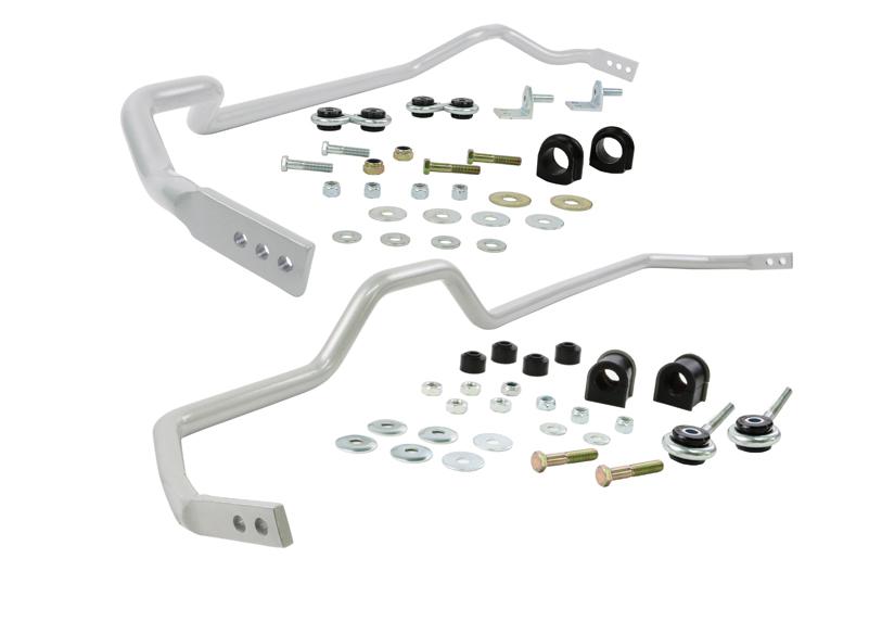 Whiteline Performance Front and rear adjustable sway bar kit improves balance and grip - BNK005