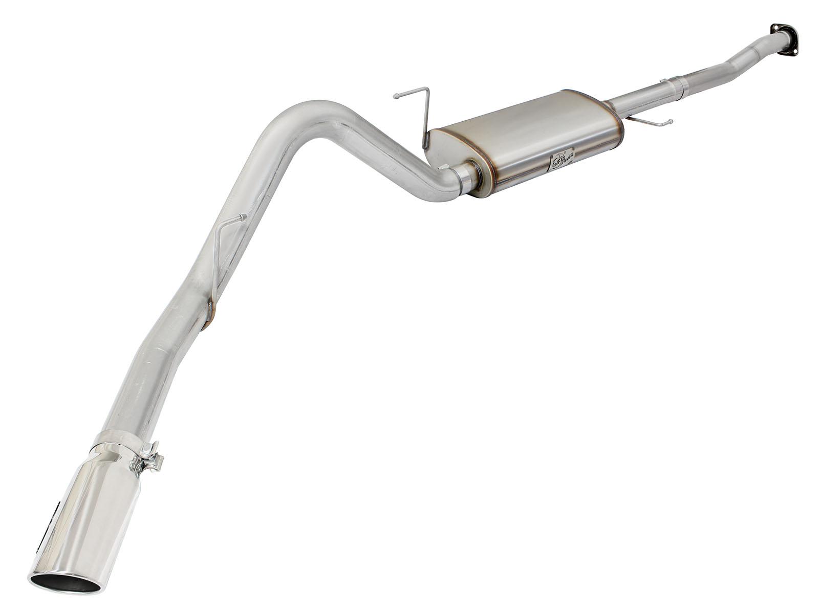 AFE MACH Force-Xp 3 IN to 3-1/2 IN 409 Stainless Steel Cat-Back Exhaust w/Polish Tip (2015-2020 F-150) - 49-43073-P