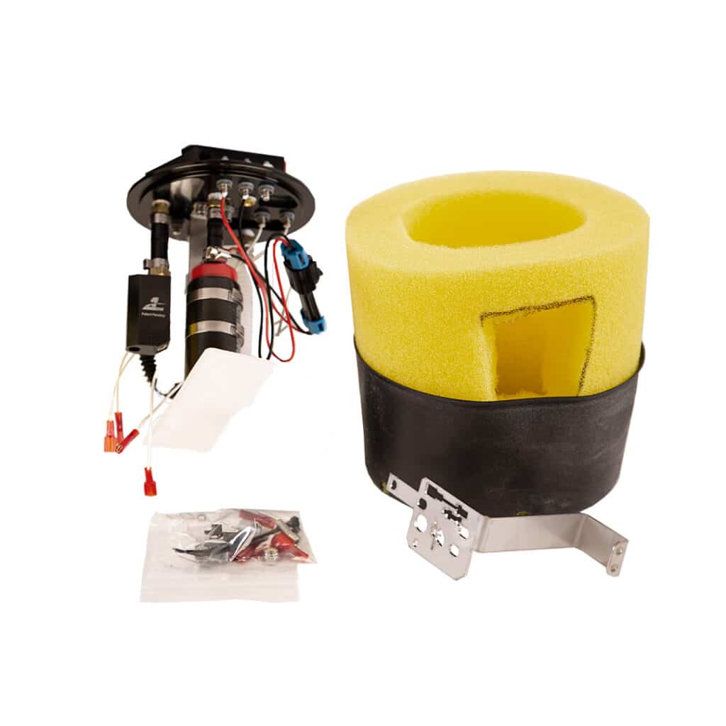 Aeromotive Fuel Pump, Single 340 Phantom, Direct Drop-In, 2008-2020 Subaru WRX/STI.  Includes Apex Jet Siphon to Support factory jet-siphon transfer. Requires EFI bypass regulator, upgraded fuel filter, supply and return lines. Gas and e85 compatible - 18