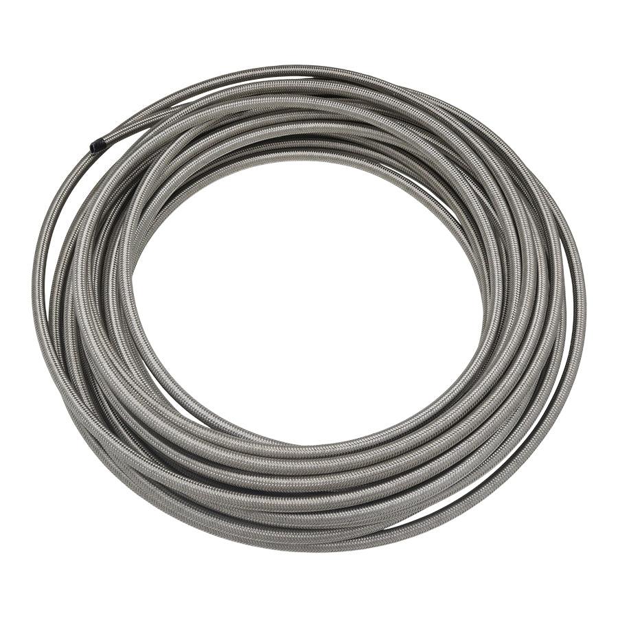 DeatschWerks 50 ft, 6AN SS Double Braided CPE Hose - 6-02-0812-50
