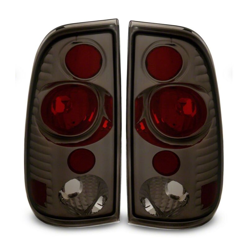 Raxiom 97-03 Ford F-150 Styleside Axial Series Version 2 Tail Lights- Black Housing- Smoked Lens