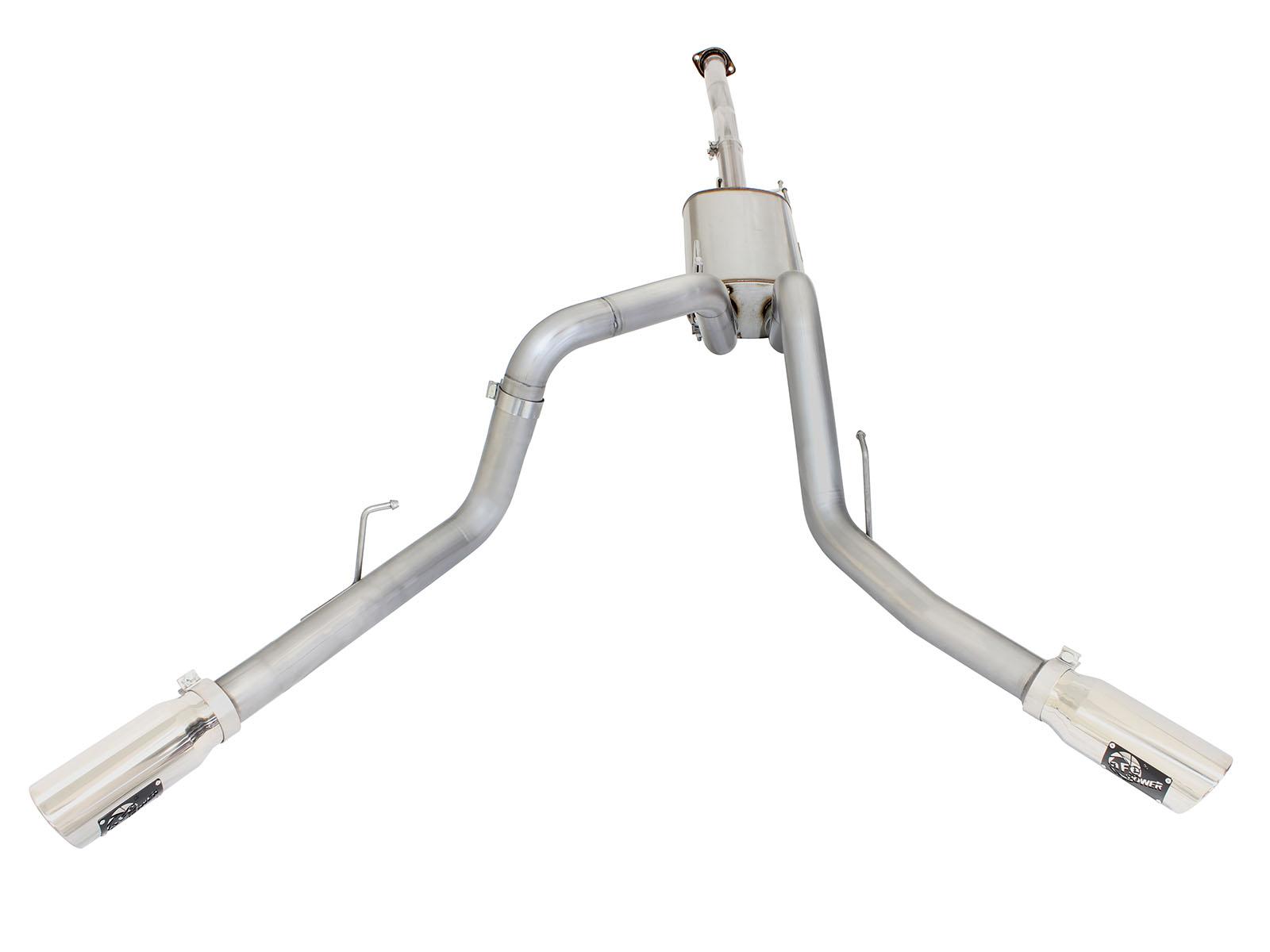 AFE MACH Force-Xp 3 IN 409 Stainless Steel Cat-Back Exhaust System w/Polished Tip (2015-2020 F-150, F-150) - 49-43070-P