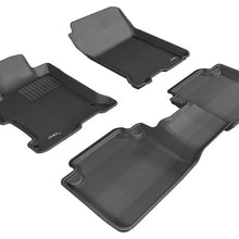 3D MAXpider 2013-2017 Honda Accord Sedan Kagu 1st & 2nd Row Floormats - Black