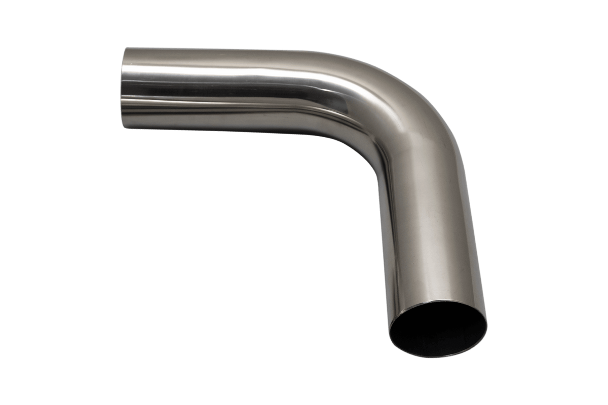 XForce Mandrel Bend? 304SS Polished 4"? 90 degree 1.5D 6" Leg - MS400-90