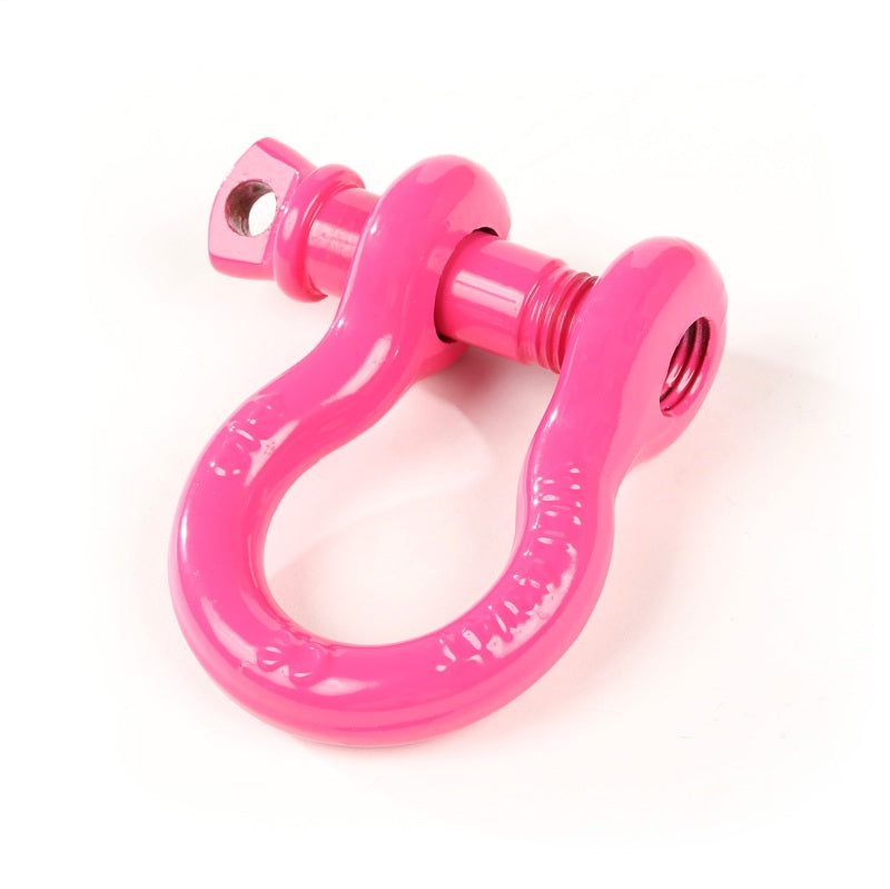 Rugged Ridge D-Ring Shackle Kit 3/4 Inch Pink Steel Pair - 11235.09