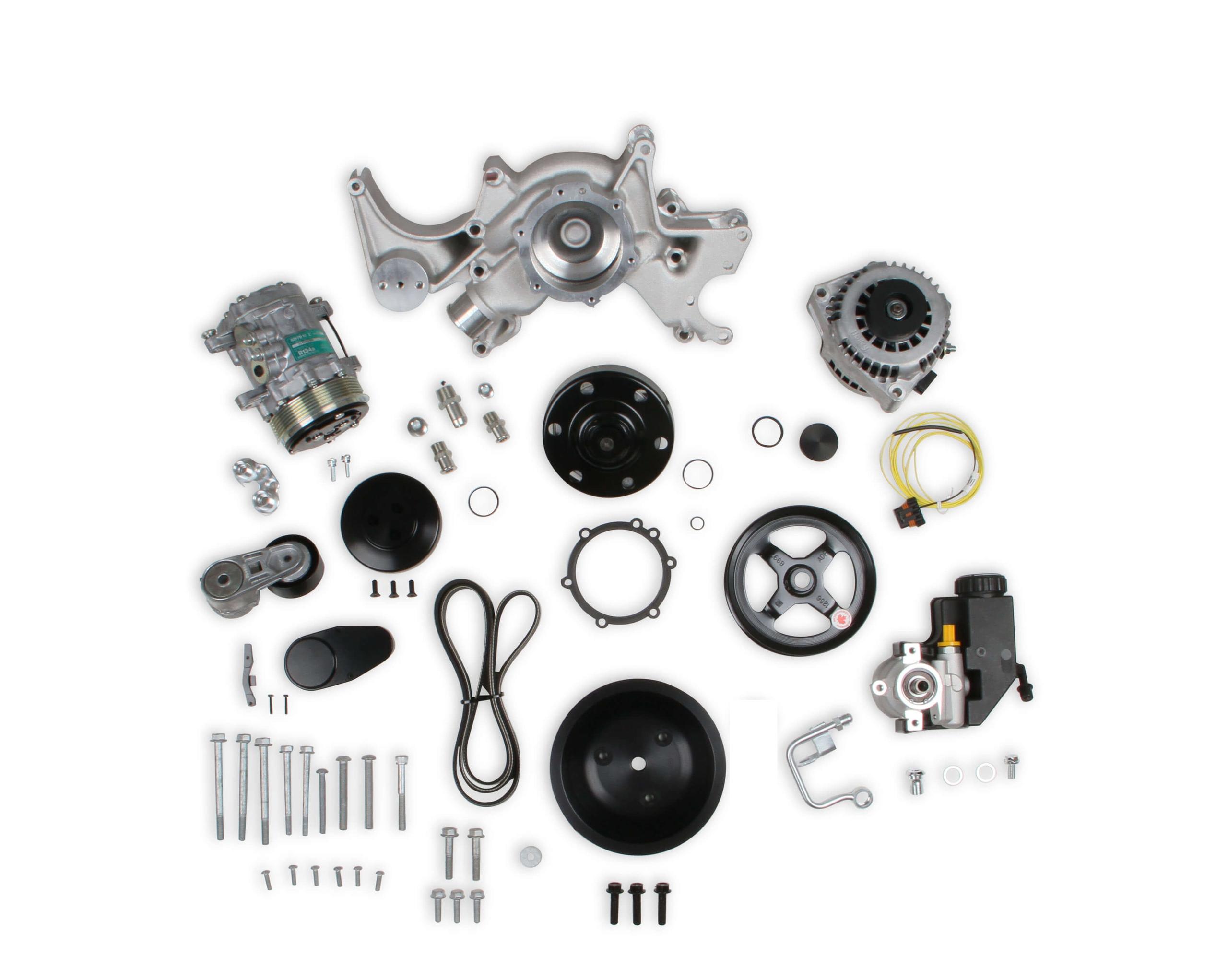 Holley Small Block Chevy Mid-Mount Complete Accessory System.  - 20-240
