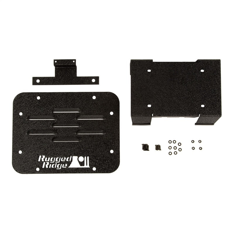 Rugged Ridge Tire Carrier Delete Plate Kit: 07-18 Jeep Wrangler Jk - 11586.11