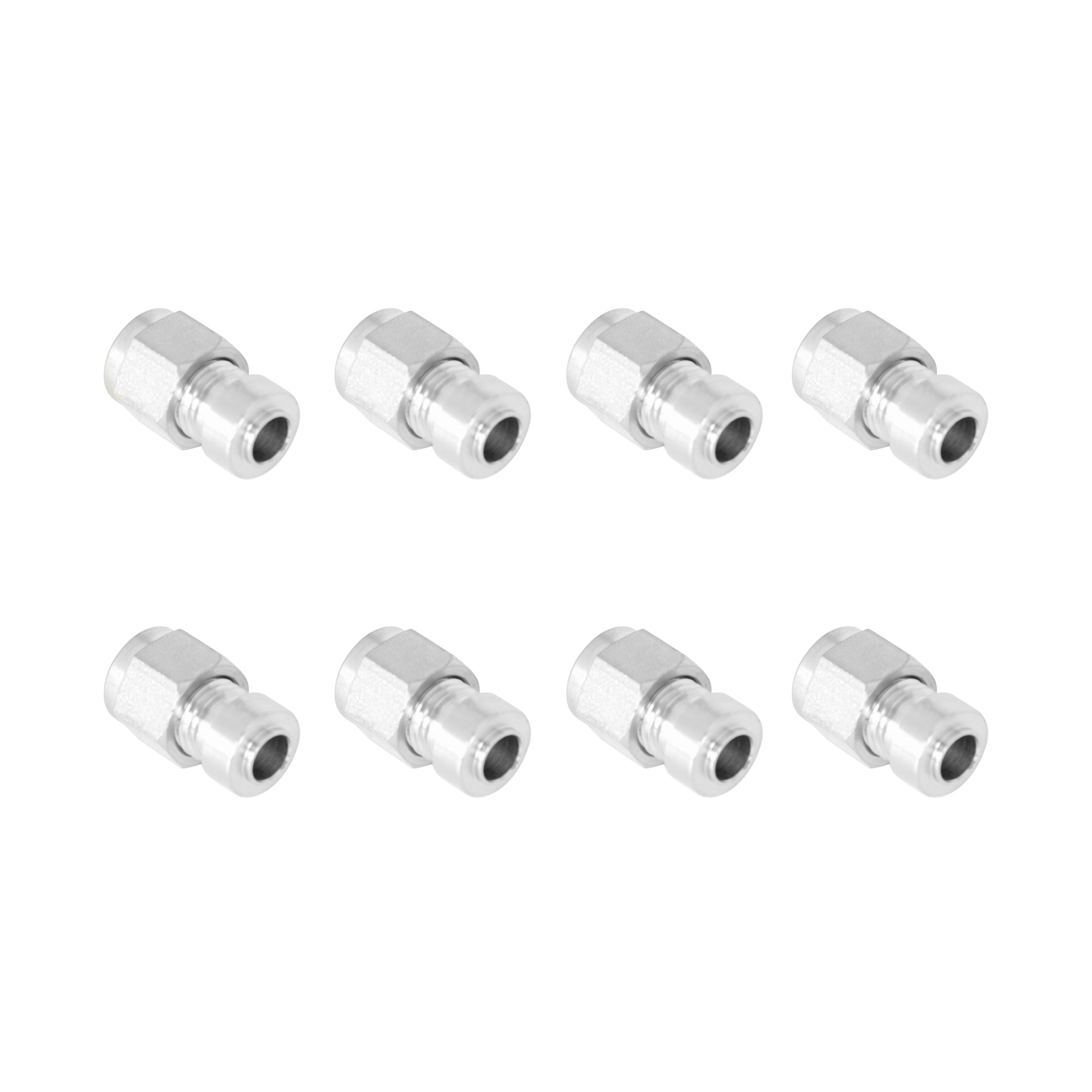 Holley 1/4" Stainless EGT Weld Bung - 8 Pack.  - 543-163
