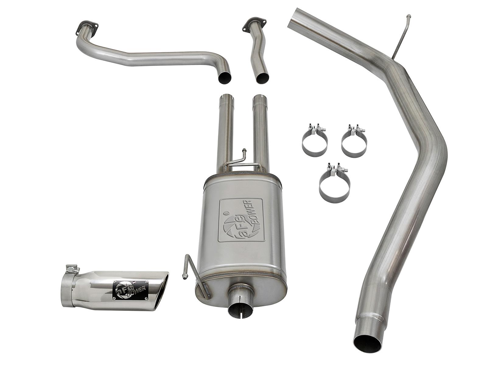 AFE Cat-Back Exhaust System (2016-2019 Nissan Titan V8-5.6L) - 49-46125-P