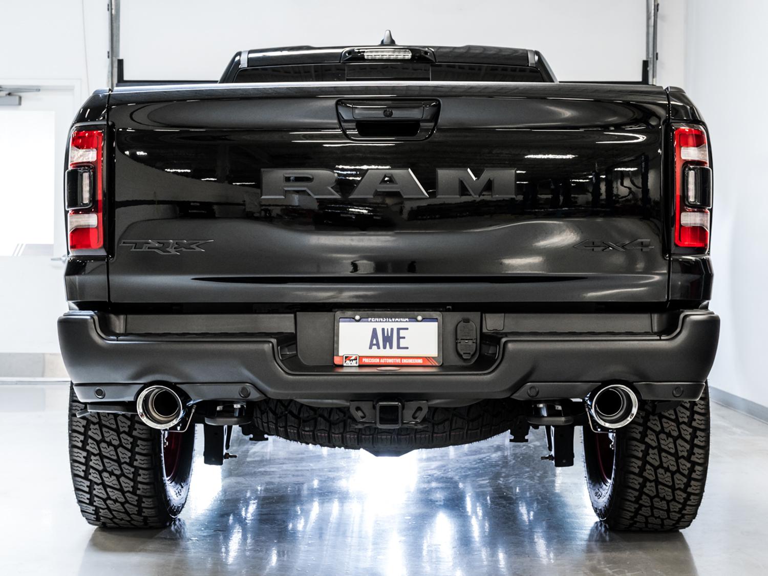 AWE 0FG Catback Exhaust for RAM TRX - Chrome Silver Tips - 3015-32004