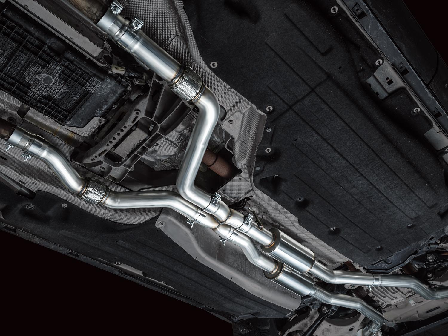 AWE Touring Edition Catback Exhaust - Diamond Black Tips (2020-2026 Explorer ST) - 3015-43625