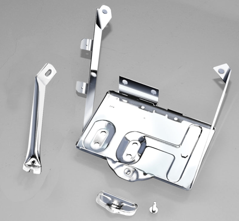 Rugged Ridge Battery Tray Kit Stainless Steel; 76-86 Jeep Cj - 11132.01