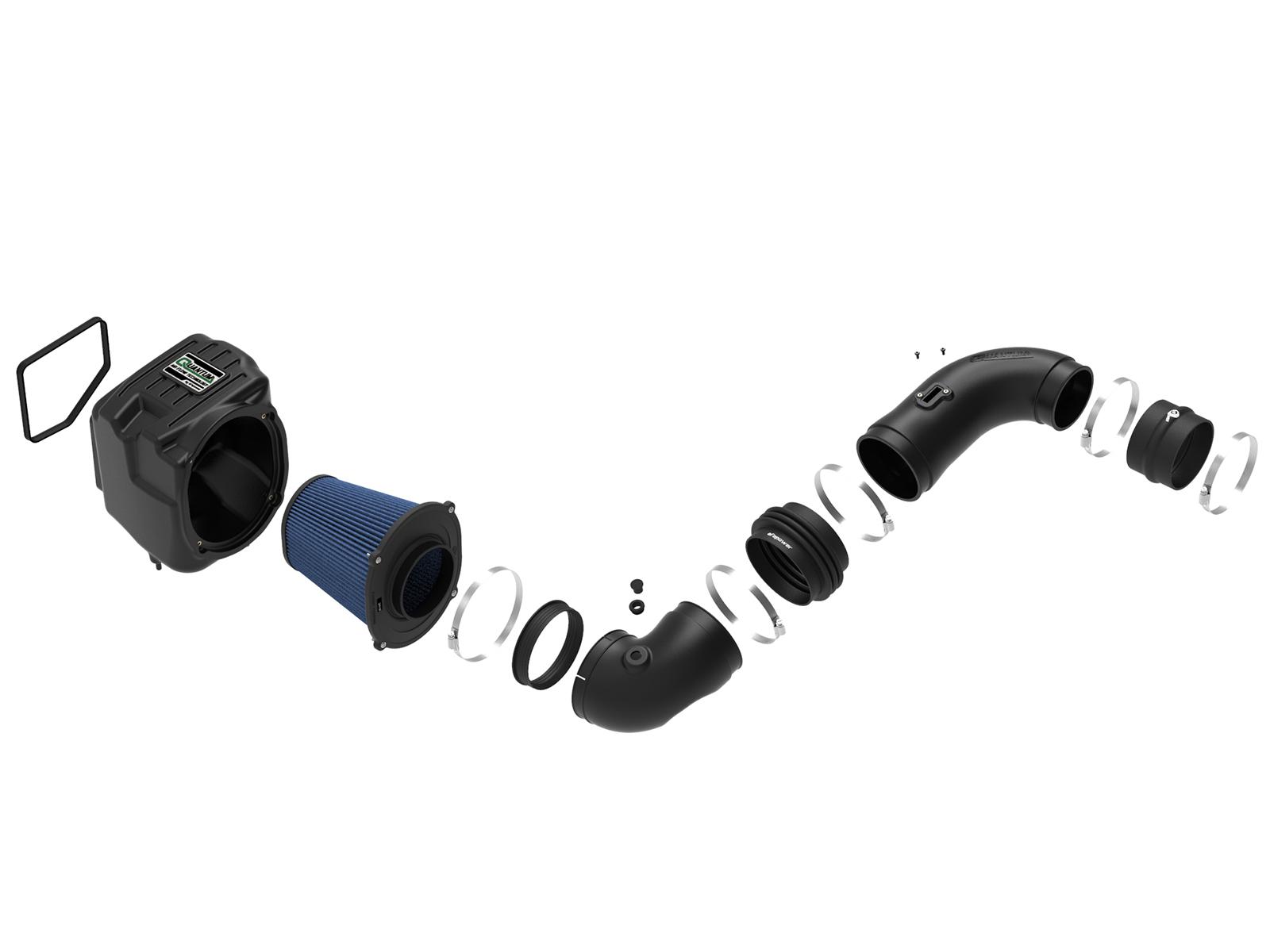 AFE QUANTUM Cold Air Intake System w/ Pro 5R Media (2007-2010 Silverado 2500 HD, Silverado 3500 HD, Sierra 2500 HD, Sierra 3500 HD) - 53-10005R