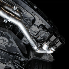 AWE Track Edition Exhaust - Quad Diamond Black Tips (2020-2024 Corvette C8) - 3020-43086