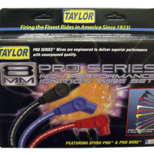 TAYLOR CABLE 8mm Spiro Pro White Ceramic Boot Race Fit Wire Set 90? Black - 75030