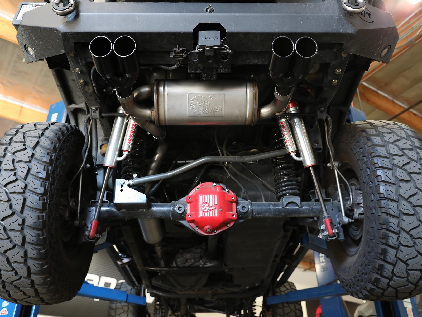 AFE Cat-Back Exhaust System (2007-2018 Jeep Wrangler V6-3.6/3.8L) - 49-38087-B