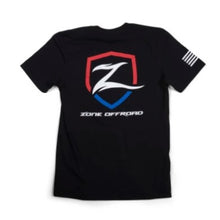 Zone Offroad Black Premium Cotton T-Shirt w/ Patriotic Zone Logos - Large - ZONU9162L