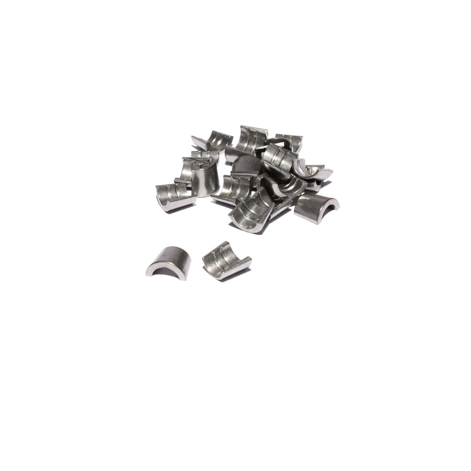Comp Cams Hardened Steel Set of 12 - 7 Degree, 5/16", Single Groove Street Locks - 600-12