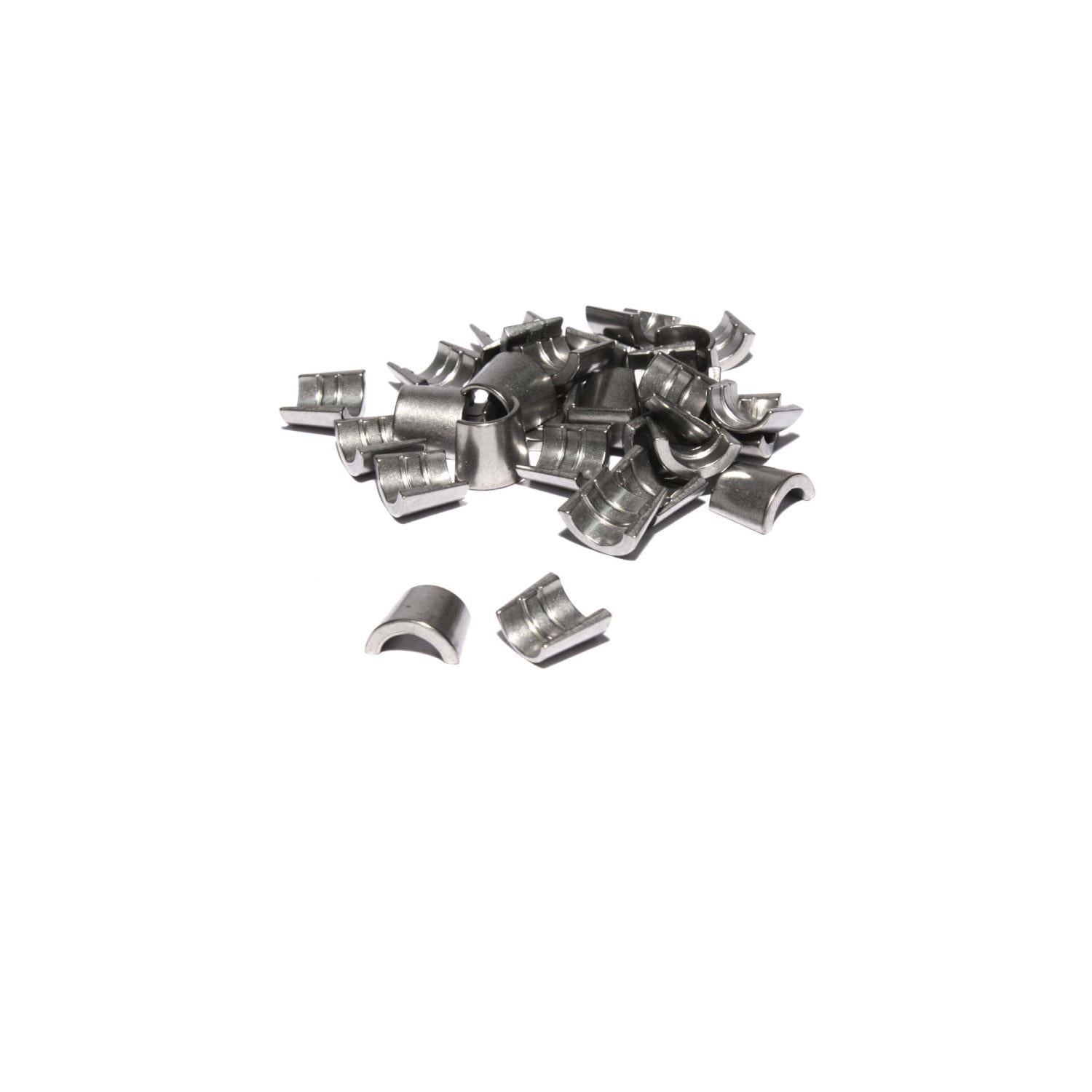 Comp Cams Hardened Steel Set of 16 - 7 Degree, 5/16", Single Groove Street Locks - 600-16