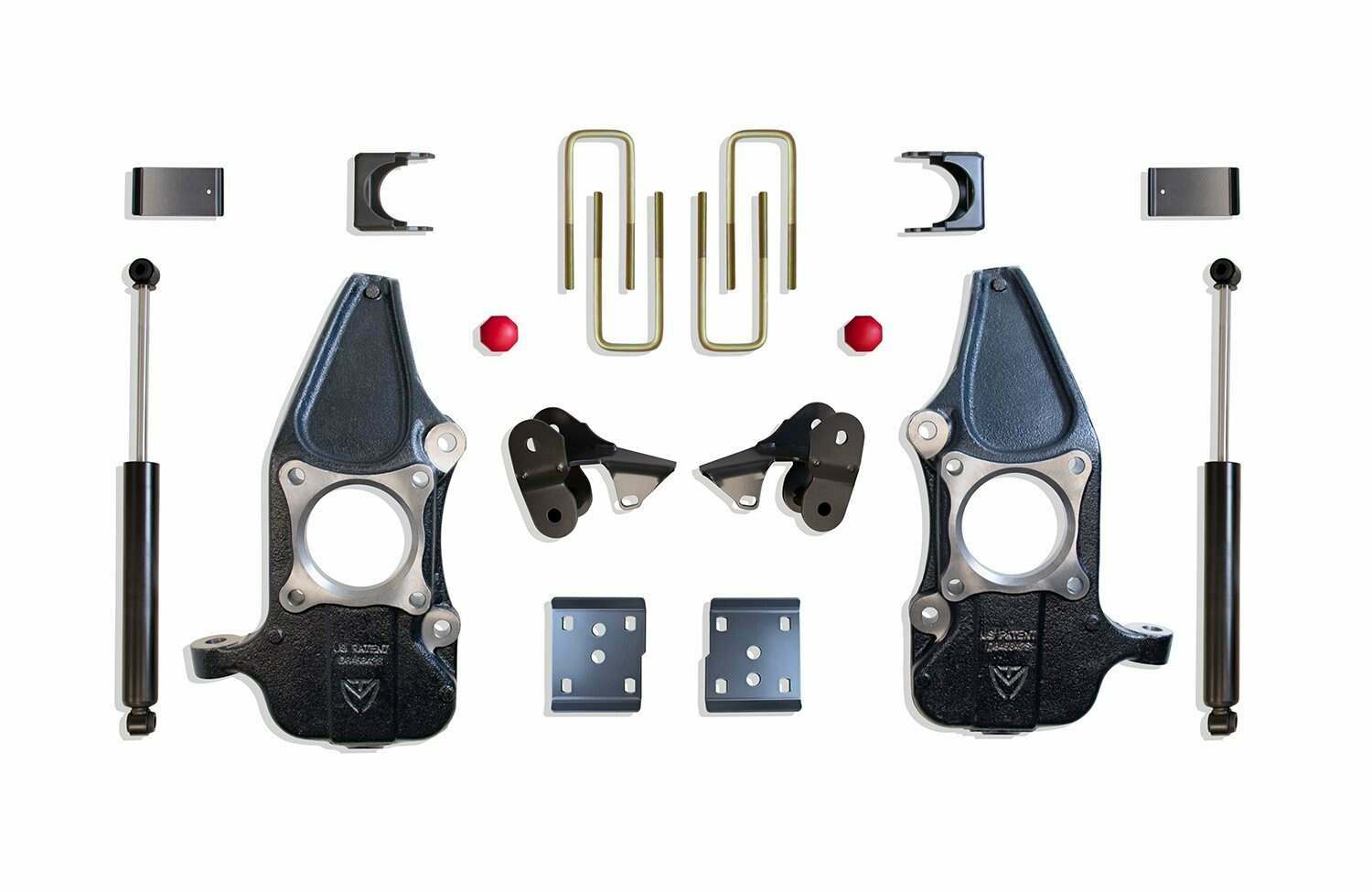 MaxTrac 2"/4" LOWERING KIT (SPINDLES) (2015-2020 F-150) - KC333224