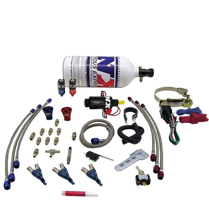 Nitrous Express Three Cylinder "Piranha" System, 2.5 Lb - 60033P