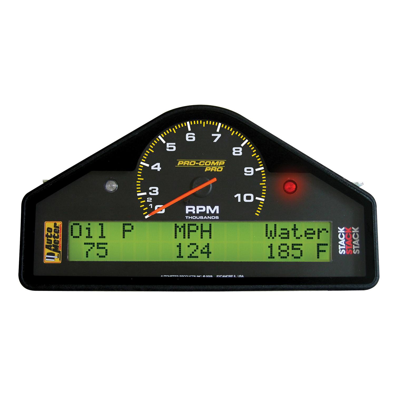 Auto Meter STREET DASH, 0-3-10.5K RPM, PRO-COMP PRO - 6003