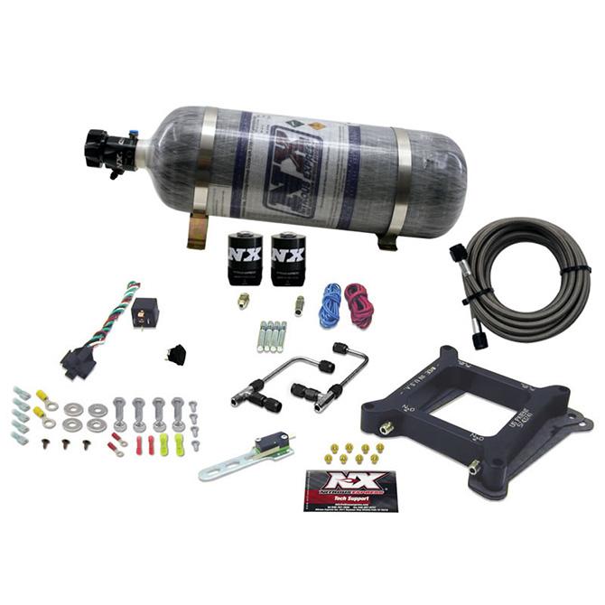 Nitrous Express 4150 Gemini Stage 6 (50-100-150-200-250-300Hp) With Composite Bottle. - 60040-12