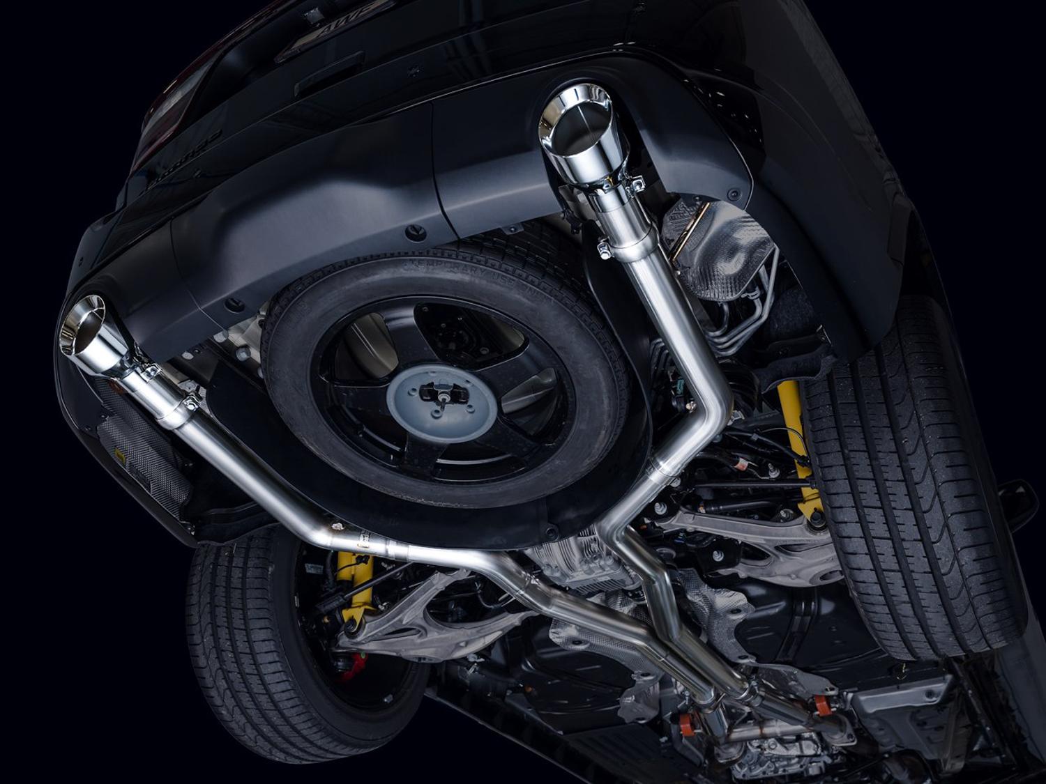 AWE Track Edition Exhaust - Chrome Silver Tips (2018-2023 Dodge Durango 6.4L / 6.2L SC) - 3020-32952