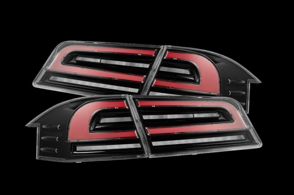 AlphaRex Led Taillights Black Red (2012-2021 S) - 601130