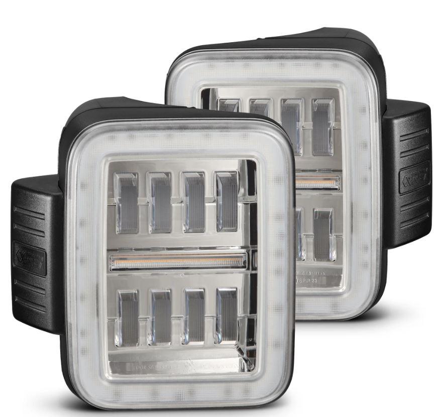 AlphaRex Prismatic Led Taillights Chrome (2020-2024 Gladiator) - 602060