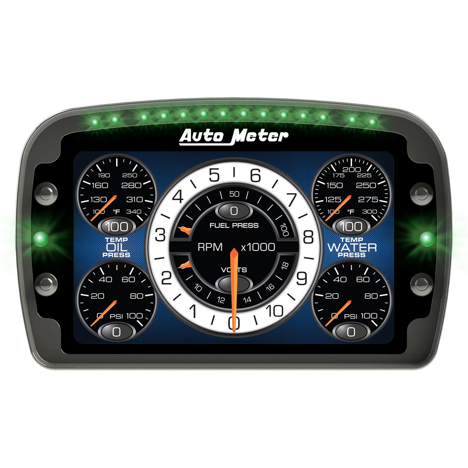 Auto Meter 8-1/2"W X 5-1/4"H X 1-3/8" D LCD DASH, USER CONFIGURABLE, - 6021