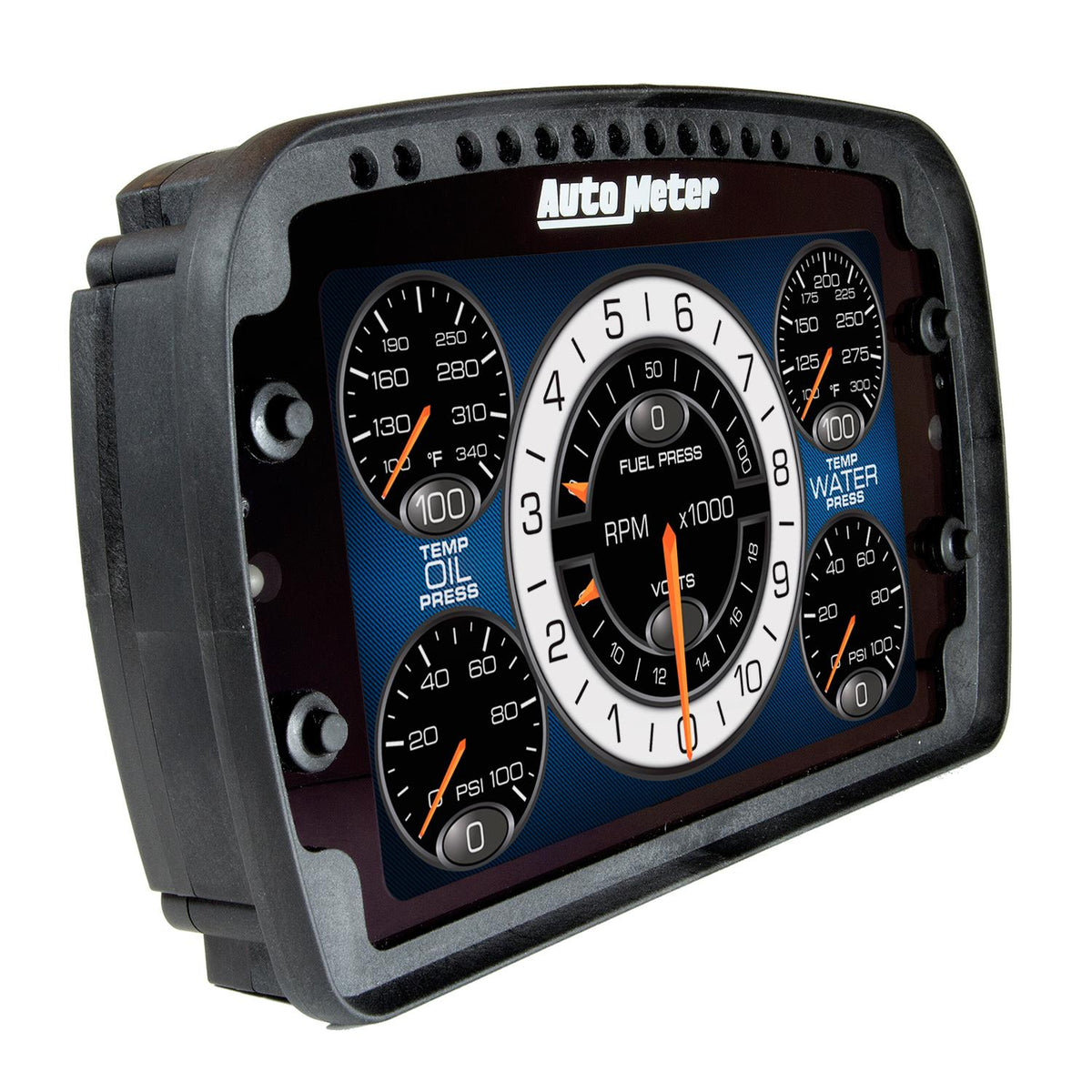 Auto Meter 8-1/2"W X 5-1/4"H X 1-3/8" D LCD DASH, USER CONFIGURABLE, - 6021