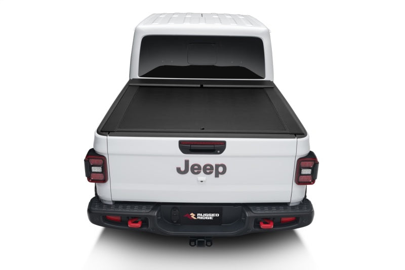 Rugged Ridge Armis Retractable Locking Bed Cvr W/O Trail Rails 20-21 Jeep Gladiator Jt - 13550.34