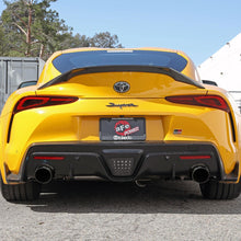 AFE Takeda Cat-Back Exhaust System w/ Dual Rear Exit Blue Flame Tip (2021-2021 GR Supra) - 49-36050-L