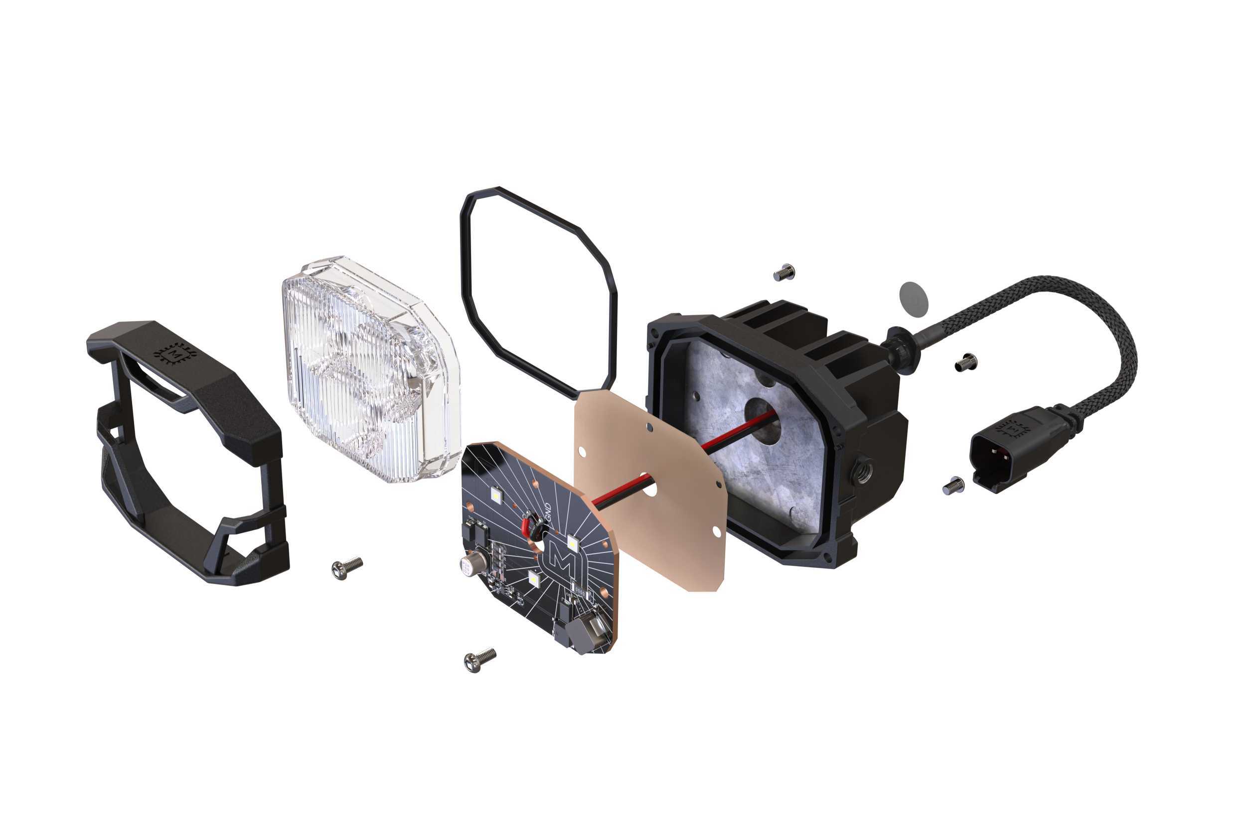 Morimoto 4Banger Fog Brackets: Type T (TOYOTA 4RUNNER: 2010-2021) - BAF014