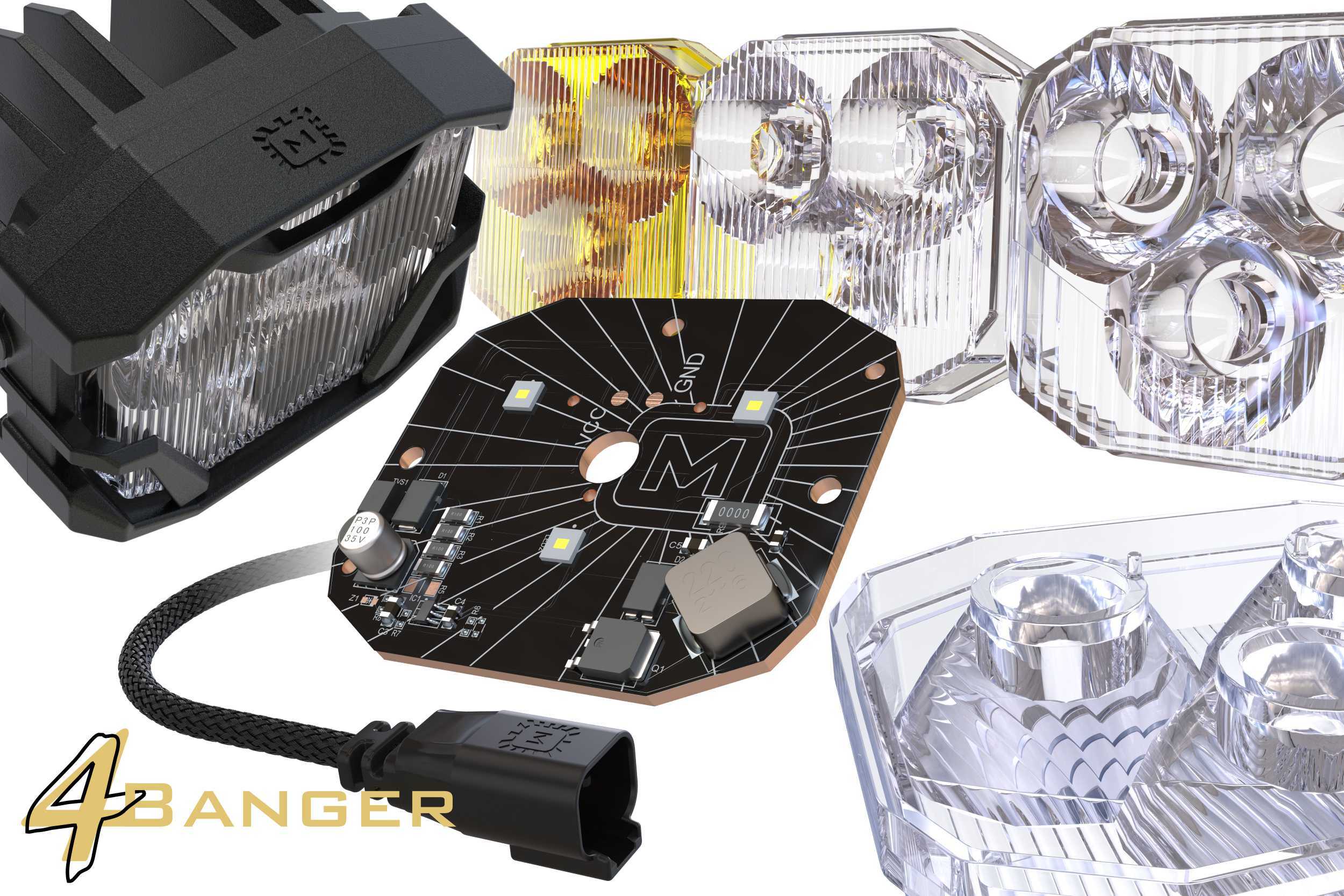 Morimoto 4Banger Fog Brackets: Type T (TOYOTA 4RUNNER: 2010-2021) - BAF014
